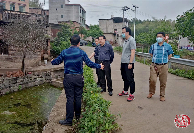 彭茂华在大塘村指导乡村振兴工作_邵阳头条网