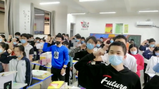 县一中高三学子备战高考 誓创辉煌