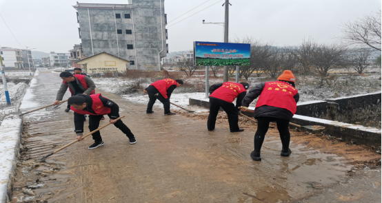 白仓镇积极开展“铲雪除冰”行动应对雨雪冰冻天气(图4)