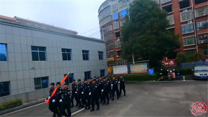 中国人民警察节-邵阳县公安局举行升警旗仪式(图3)