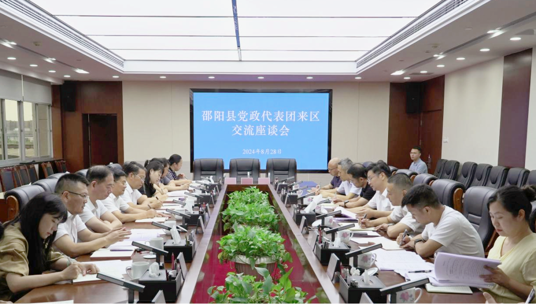 邵阳县党政代表团到天心区考察交流对口帮扶工作(图1)