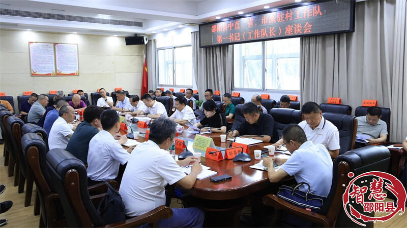 邵阳县中直、省、市派驻村工作队第一书记（工作队长）座谈会召开(图1)